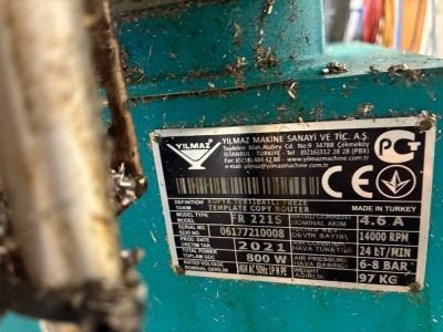 Yilmaz FR221S Spindle Copy Router Machine - 3