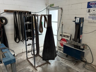 Glaziers Hardware Supplies Vertical Glass Panel Belt Sander - 3