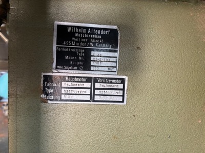 Altendorf F45 Panel Saw - 4