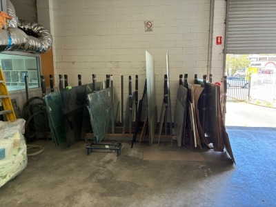 Glass Panel Storage Rack - 2