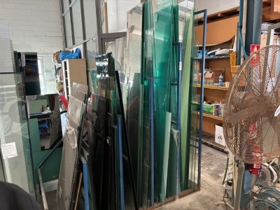 Glass Panel Storage Rack