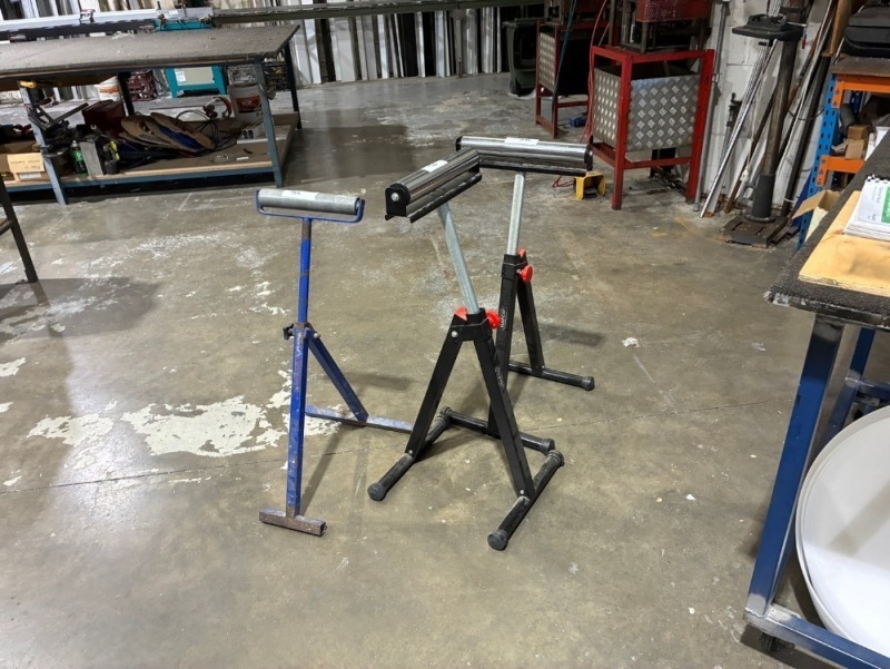 Assorted Portable Roller Stands