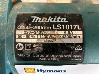 Makita LS1017L Compound Mitre Saw - 2