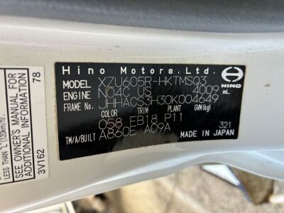 2019 Hino 300 Tray Truck - 9