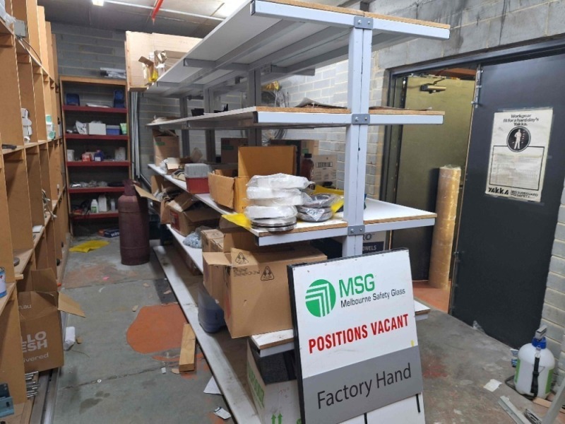 Stock Shelving & Consumables Inventory