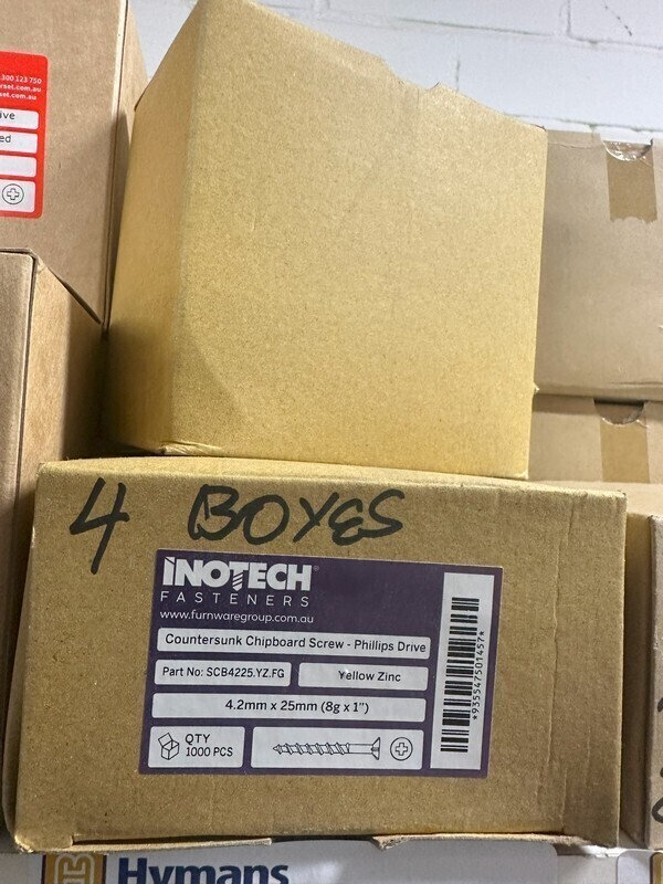 3 Boxes of Inotech Fasteners
