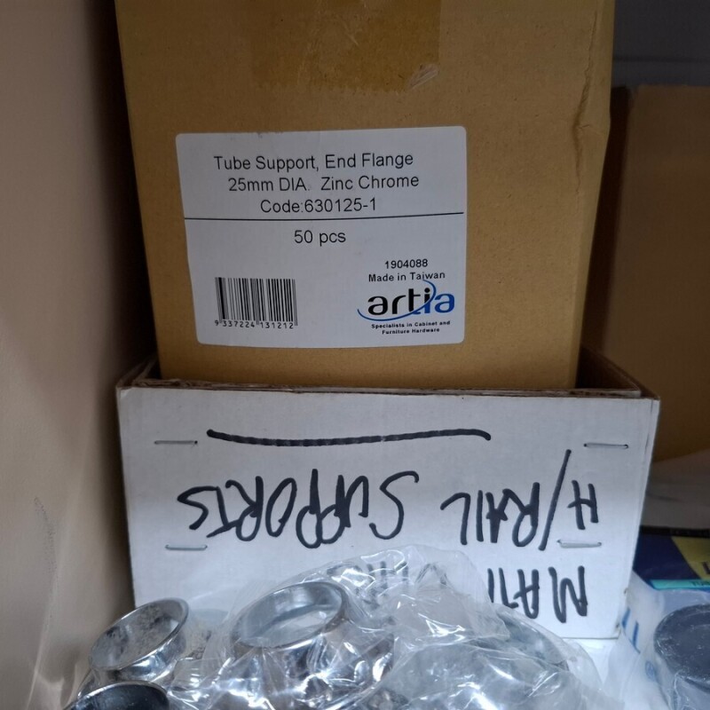 Box of White Plastic Flanges