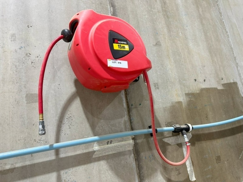 Retractable Air Hose Line with Reel