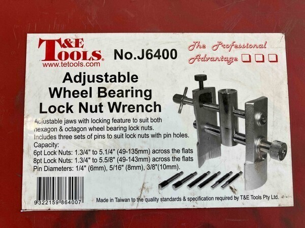 Adjustable Wheel Bearing Lock Nut Wrench